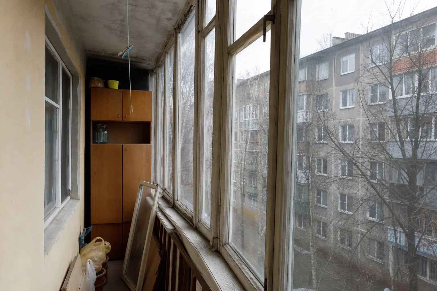 Старый балкон до остекления